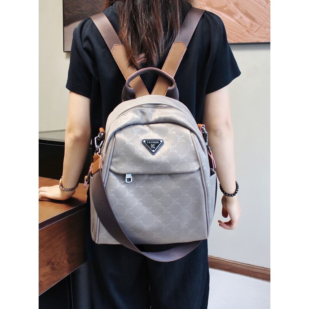 Nicho moda High-End mochila feminina novo estilo leve All-Match viagem pequena mochila Oxford pano dupla utilização bols