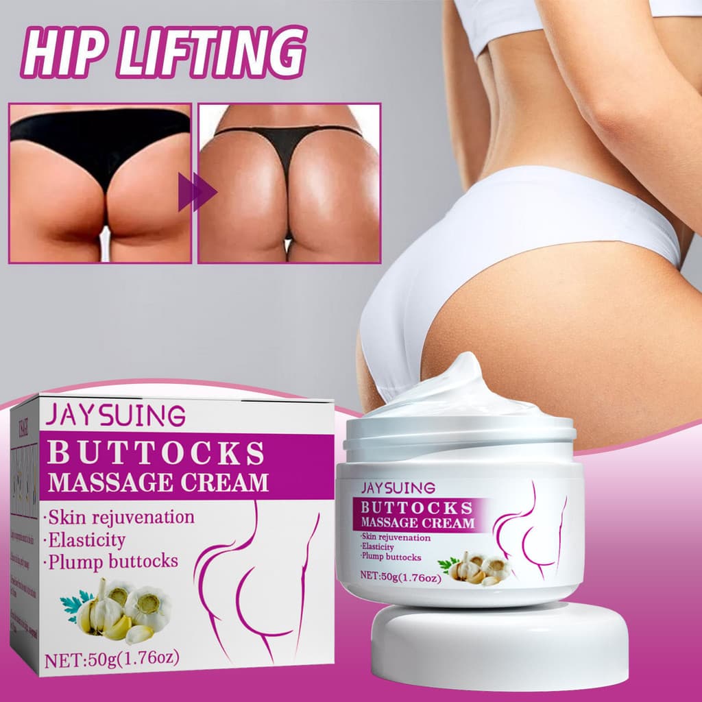 Creme VNSP para Levantamento e Firmeza dos Glúteos com Extrato de Alho, Modelador de Glúteos em Forma de Pêssego, Creme