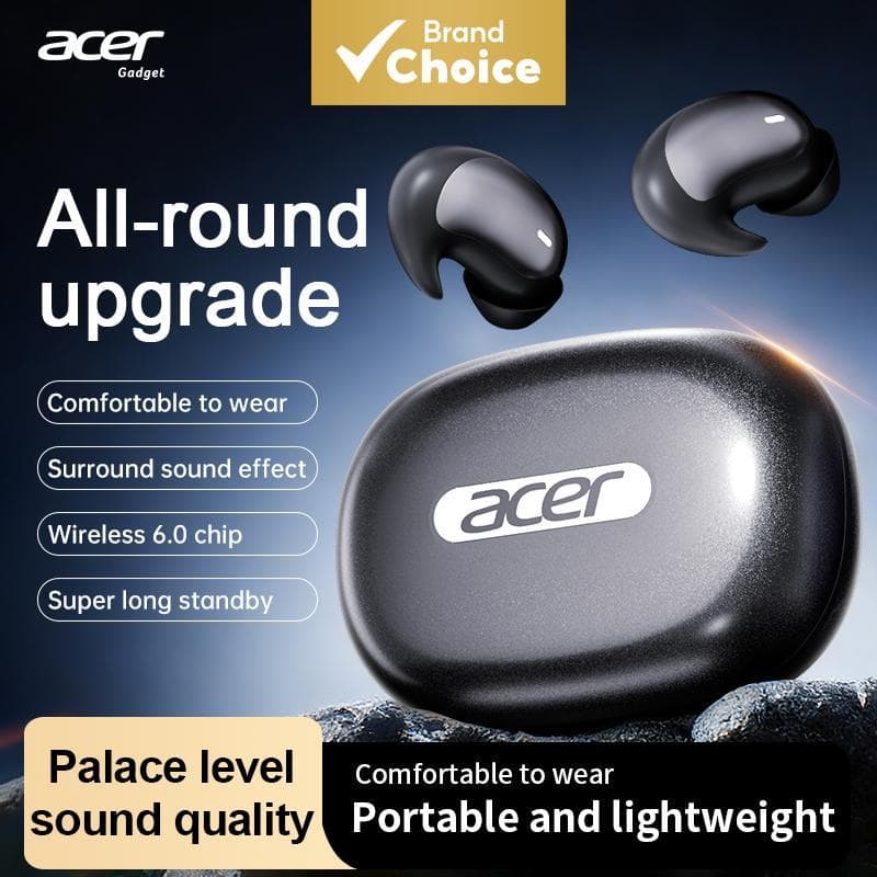 Acer OHR720 Fones De Ouvido Bluetooth Intra-Auriculares Sem Fio TWS Alta Fidelidade Tipo-C Para Música Uso Diário Viagem