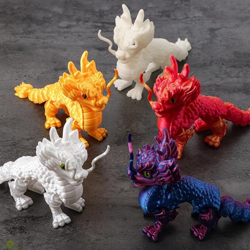 Estatueta Kirin Impressa Em 3D-Brinquedo Modelo De Simulação Móvel Para Presente De Decoração De Mesa Infantil