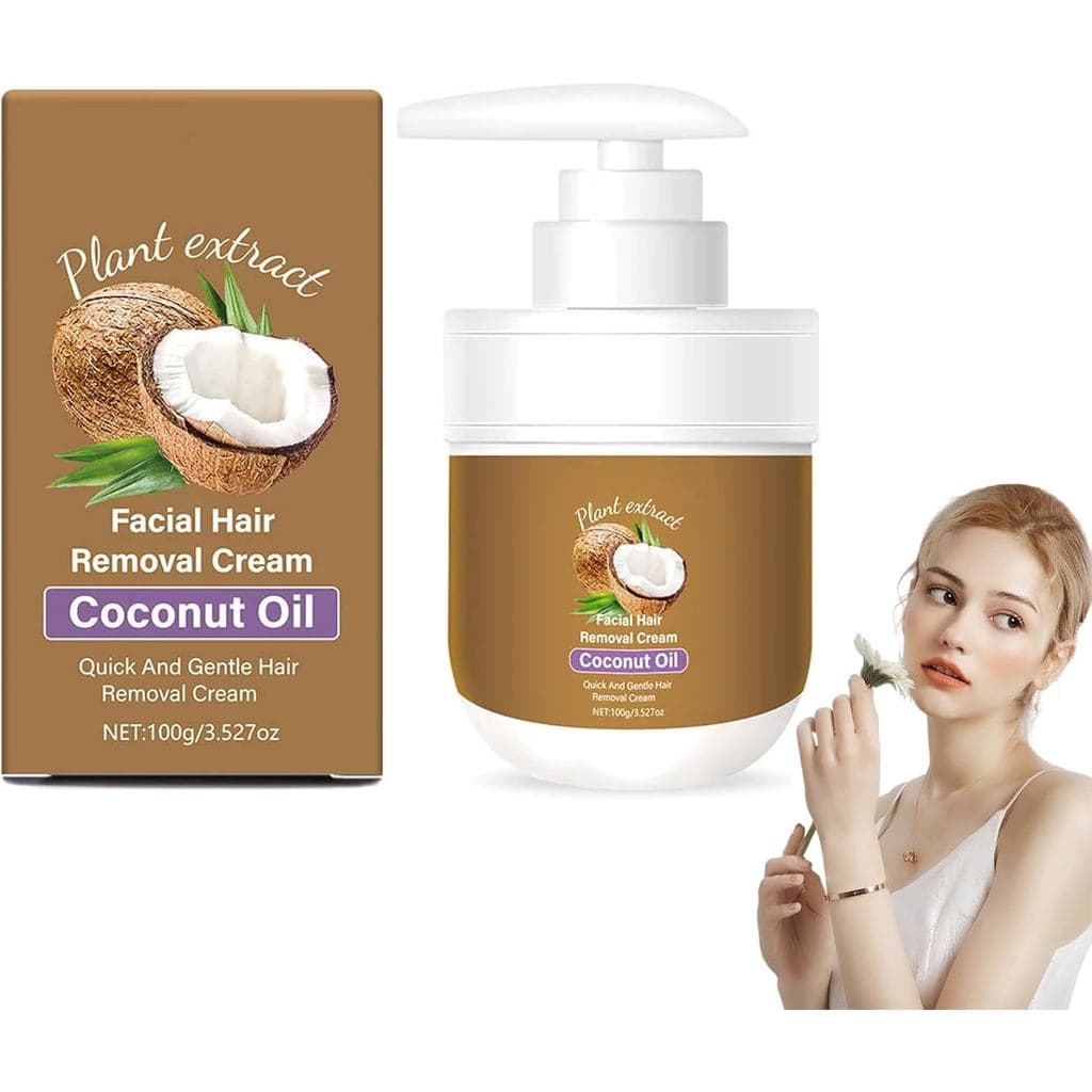 Creme Depilatório Facial com Óleo de Coco, Creme Depilatório Facial, Creme Depilatório Facial com Óleo de Coco para Mulh