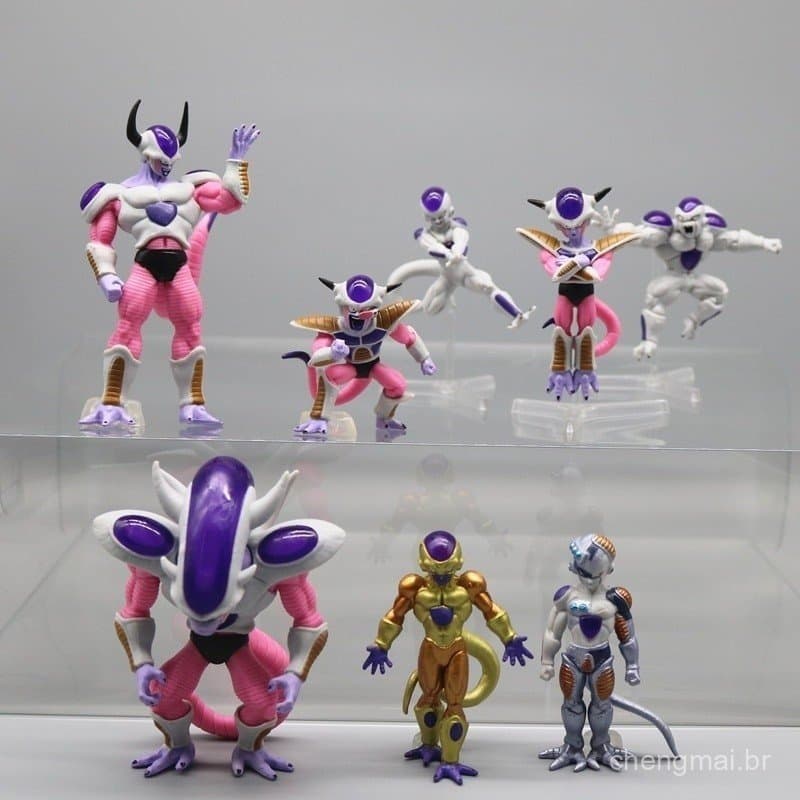 8 Dragon Ball Piece/Set Z Anime Freeza Majin Buu Action Figure Modelo Brinquedos M8A1