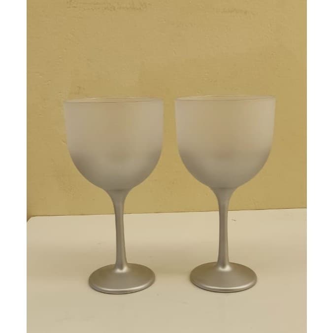 Taça gim prata jateada degrade 550ml 15 un