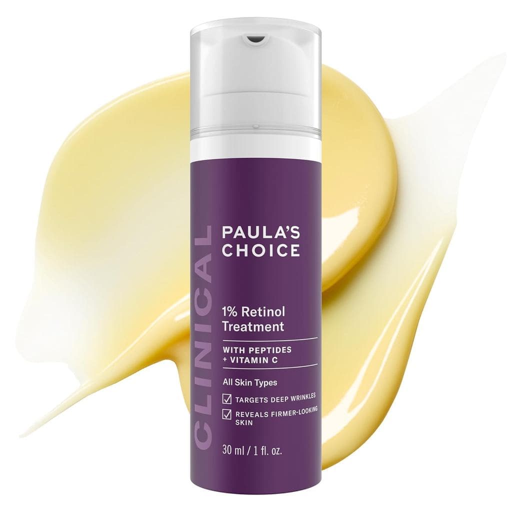 Paula's Choice CLINICAL Tratamento Facial com 1% de Retinol, Peptídeos, Vitamina C e Extrato de Alcaçuz, Sérum Antienvel