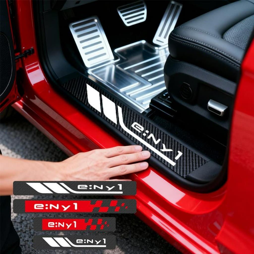 Kit 4 Peças Universal Adesivo De Soleira De Porta Automotiva Acessórios Para Carro For Honda eNy1 Advance EV