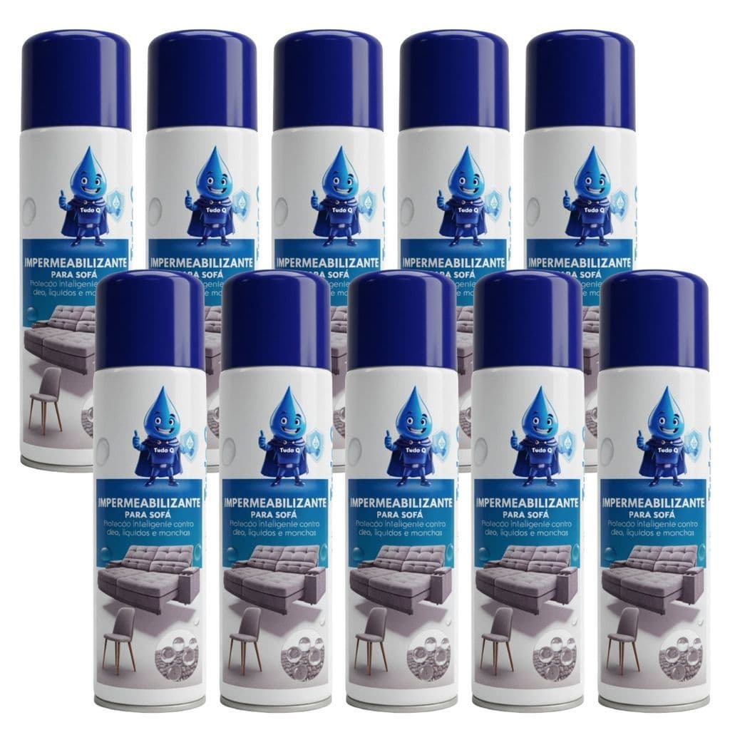 Kit 10 Impermeabilizante para Sofá e Poltronas 325ml Ultra Lub Proteção Contra Líquidos