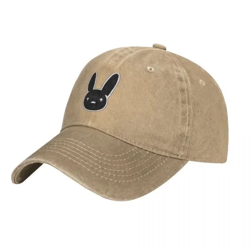 Boné De Beisebol Bad Bunny Engraçado Animal Rock Caminhoneiro Chapéu Primavera Casal Barato Logotipo Retrô Bonés