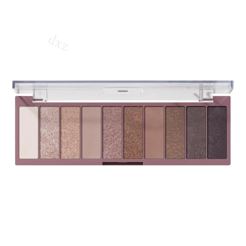 e.l.f.Perfect10Paleta de Sombras, Dez Tons Ultra-pigmentados Brilhantes e Matte, Vegana e Livre de Crueldade, NudeRoseGo