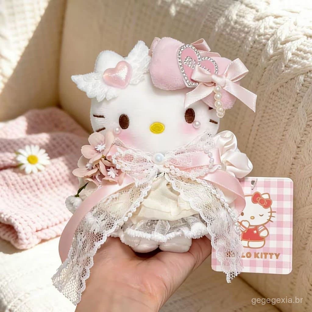 2026 Novo Sanrio Hello Kitty Primavera Série Brinquedo De Pelúcia Bonito KT Chaveiro Saco Pingente Boneca Dos Desenhos A
