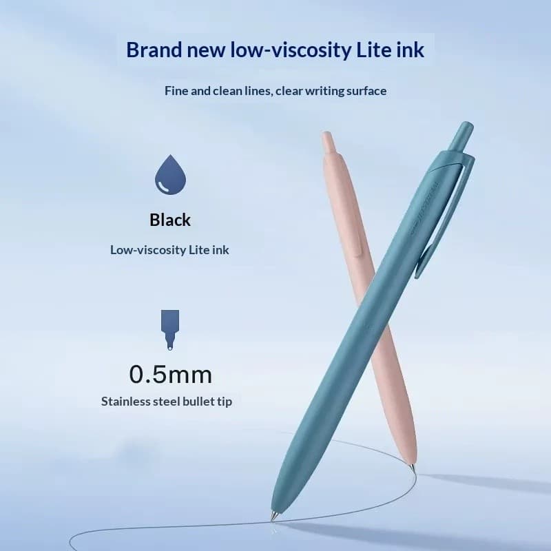 Jetstream LITE Touch Ink Gel Pen Baixa Viscosidade Ultra-Suave Escrita 0.5mm Caneta De Cores Suaves