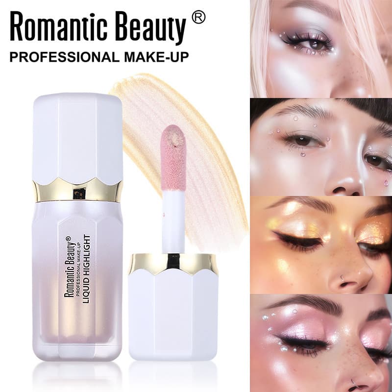 Líquido piscante fino destacando iluminando o tom da pele retoque contorno Facial duradouro líquido iluminador