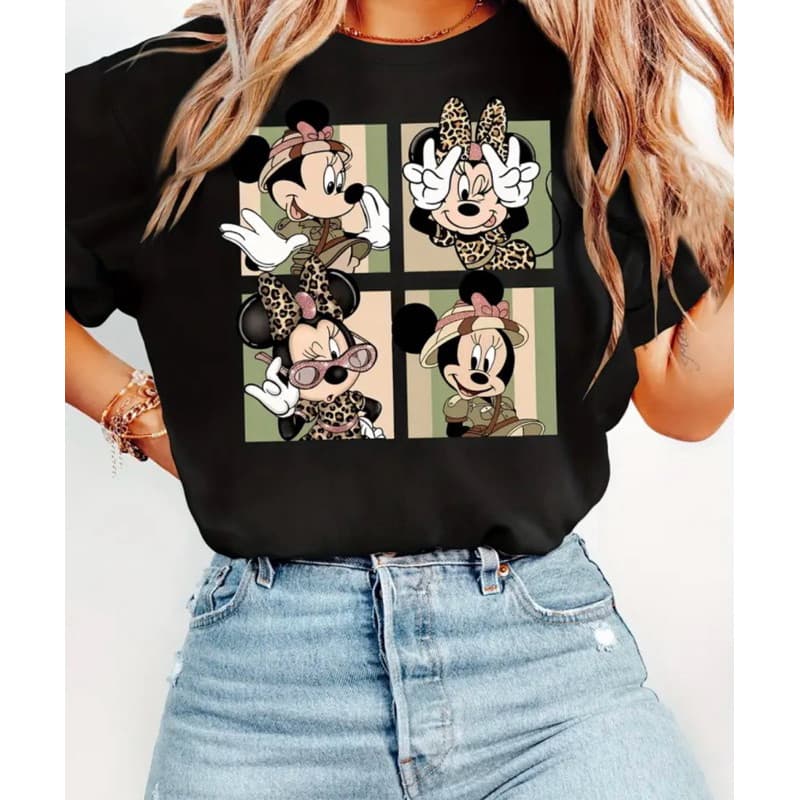 Camiseta Feminina Minnie Mouse Várias Cores 100% Algodão Envio Imediato