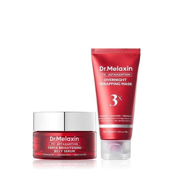 Dr.MelaxinTXAstaxanthinGlowWrappingDuo | Ácido Tranexâmico, Astaxantina e Niacinamida para Cuidado Completo de Manchas E