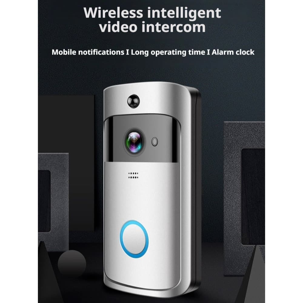 【Vídeo em HD】✅Smart/Secure✅ V5 Wireless Video Doorbell/Remote Doorbell/Home Safety Porteiro/Eletrônico/Sem Fio/Interfone