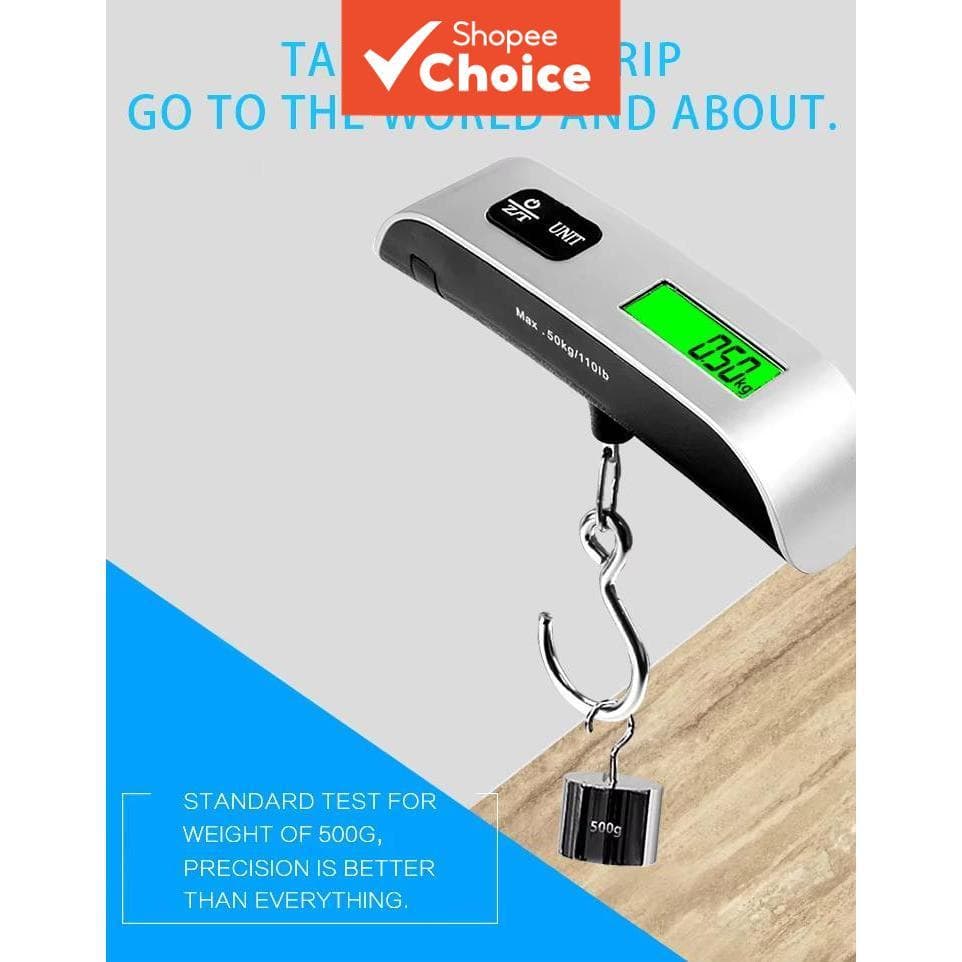 Balança digital portátil precisa para bagagem, mini balança para entrega expressa, pacote, pesca, balança de mola,