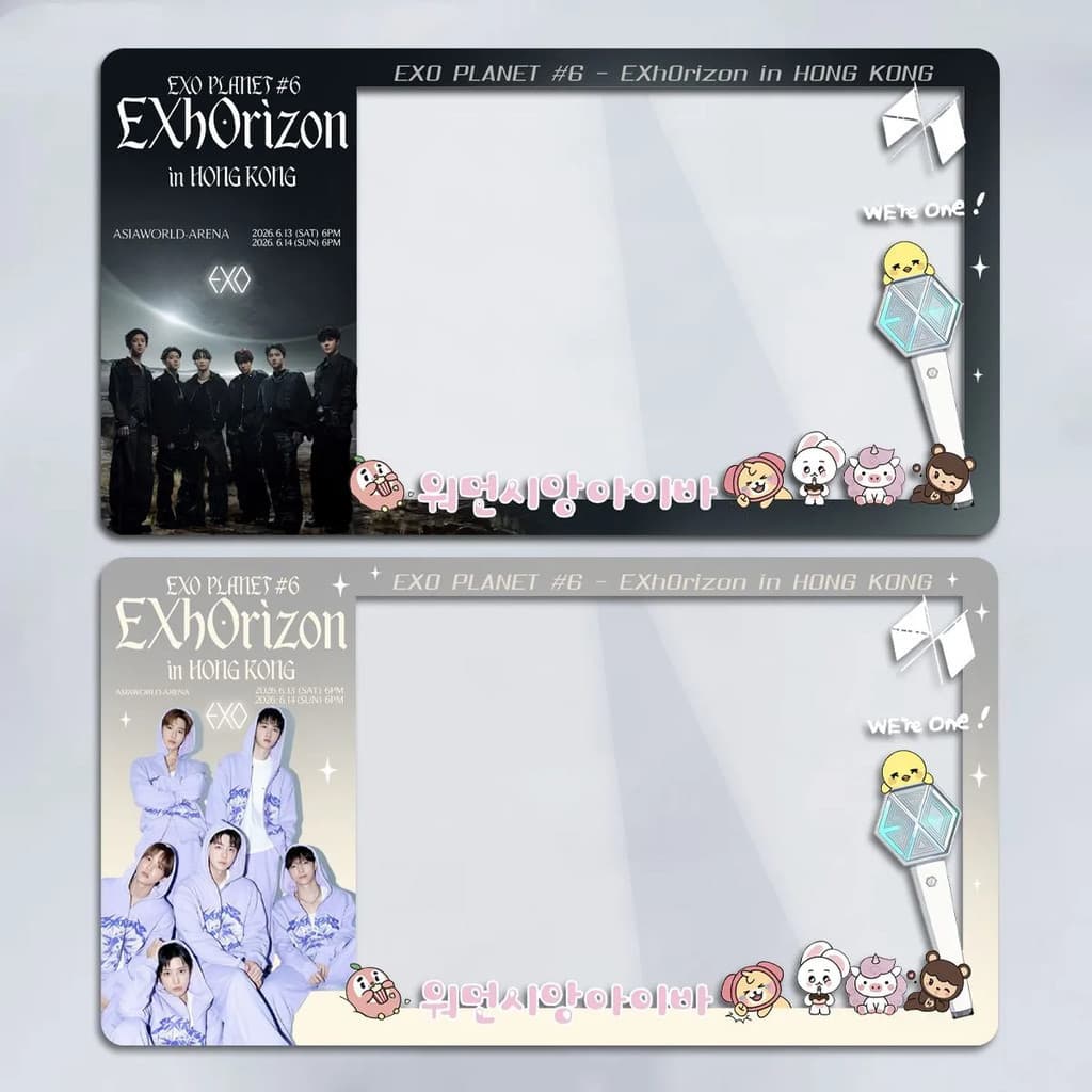 Venda quente Novo produto EXhOrizon2026 Hong Kong Taipei Bangkok Concert Macau Galaxy Capa protetora para ingressos pequ