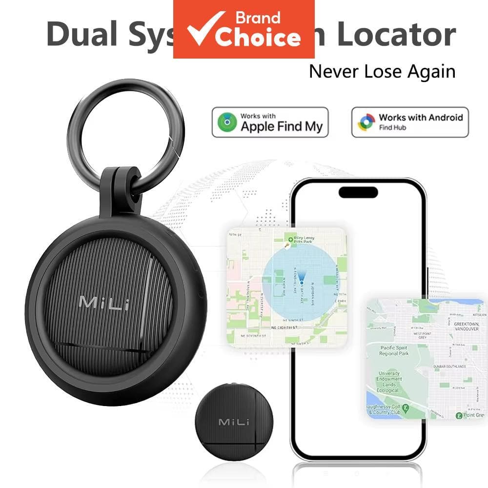 Rastreador LiTag Duo Tag MiLi Smart Tag Item Localizadores Compatível com o App de Localização do Google e Find Hub do