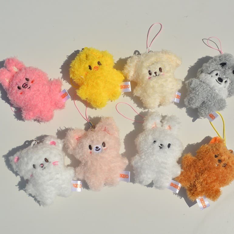 Stray Kids Skzoo Chaveiro De Pelúcia Coreano FM Ide Pingente Brinquedo Fã Coleção Giftsol Menino Felix HyunJin Jisung Co