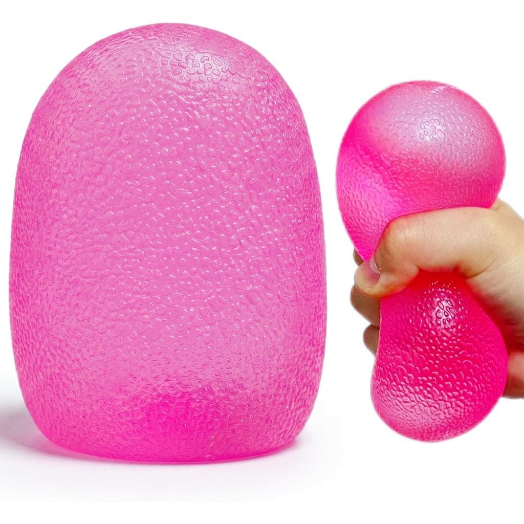 Bola de Açúcar Rosa Gigante Macia, Brinquedo Sensorial, Bola de Açúcar Antiestresse Apertável, Adequada para Crianças e