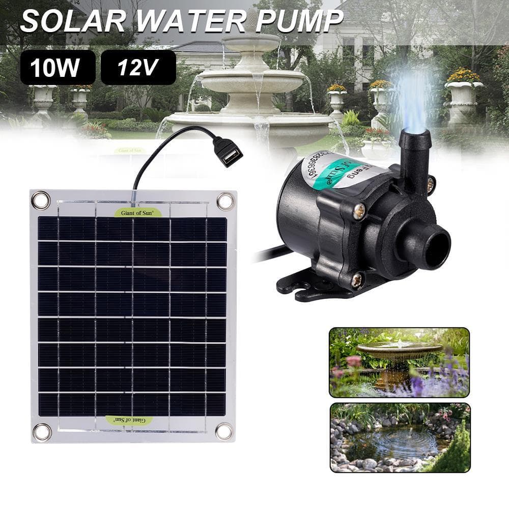 Bomba de Água Solar, Painel Monocristalino, Vazão Ajustável de Grande Volume