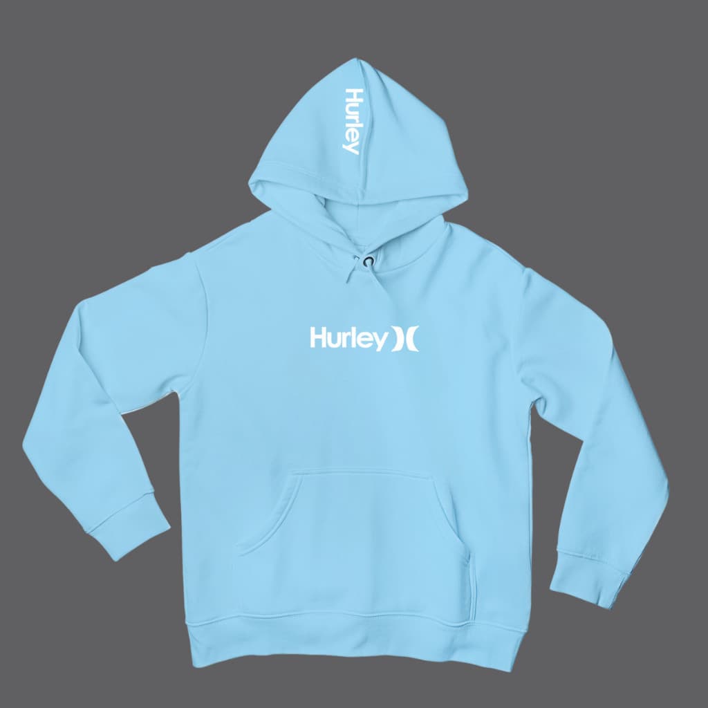Moletom Hurley H Algodão Streetwear Skate Surf Com Capuz Adulto e Infantil Unissex