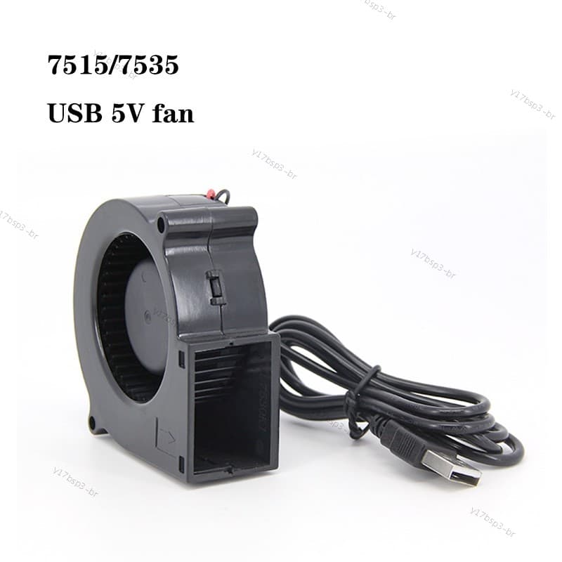 5V USB DC 7.5 Cm 7530 7515 75x35mm 75x15mm Ventilador turbo De Ar De Resfriamento Portátil Para Churrasco Com Velocidade
