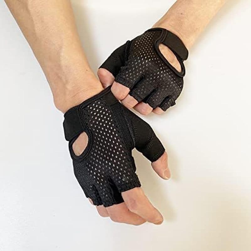 Luvas De Treino KEYDUACU , Exercícios De Ginástica Sem Dedos Para Levantamento De Peso Fitness Indispensáveis Homens E M
