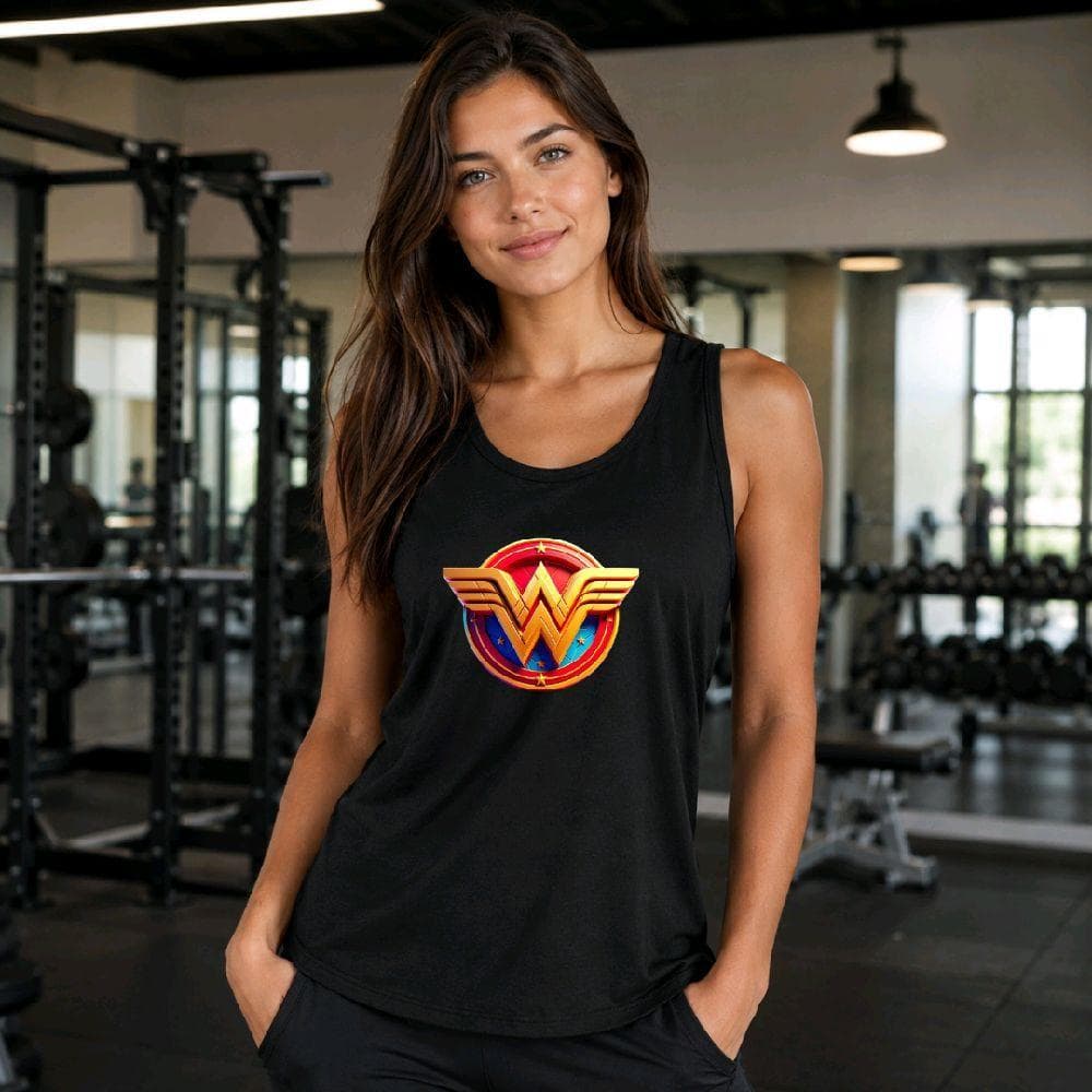 Regata Feminina 100% Algodão Heroína Fitness Academia Casual Confortável