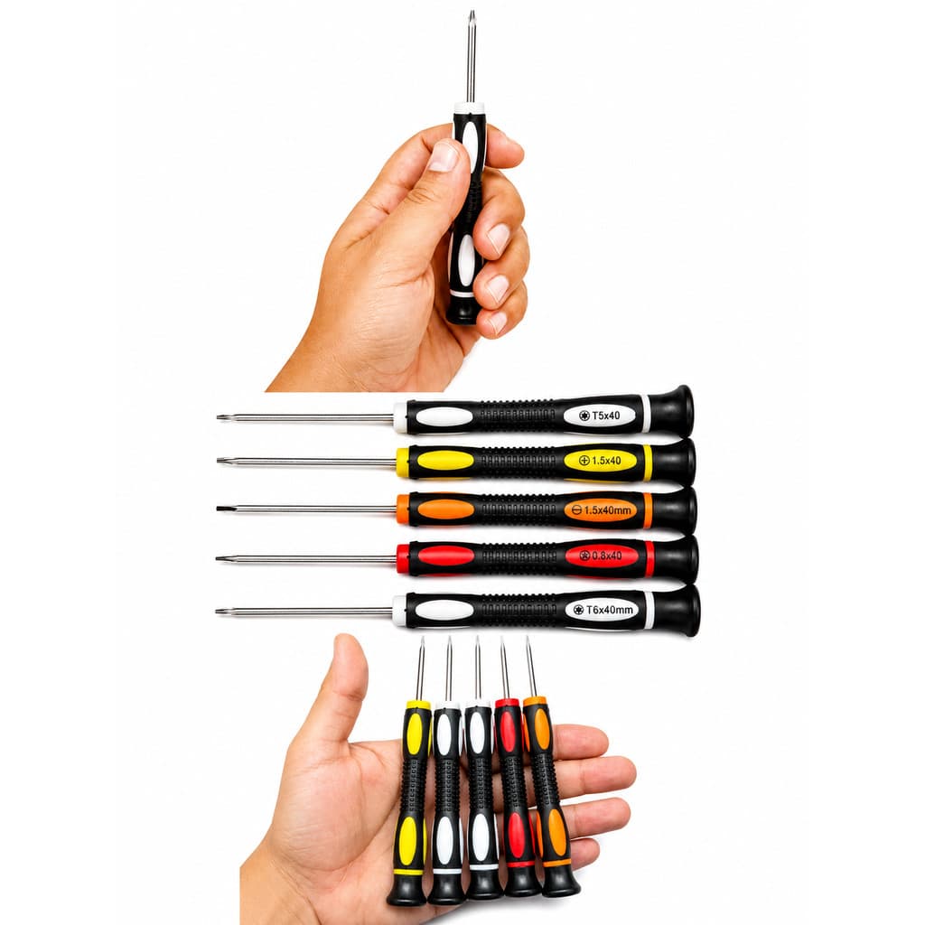 Jogo Chaves de Precisão 5 pcs Torx Phillips Fenda Estrela
