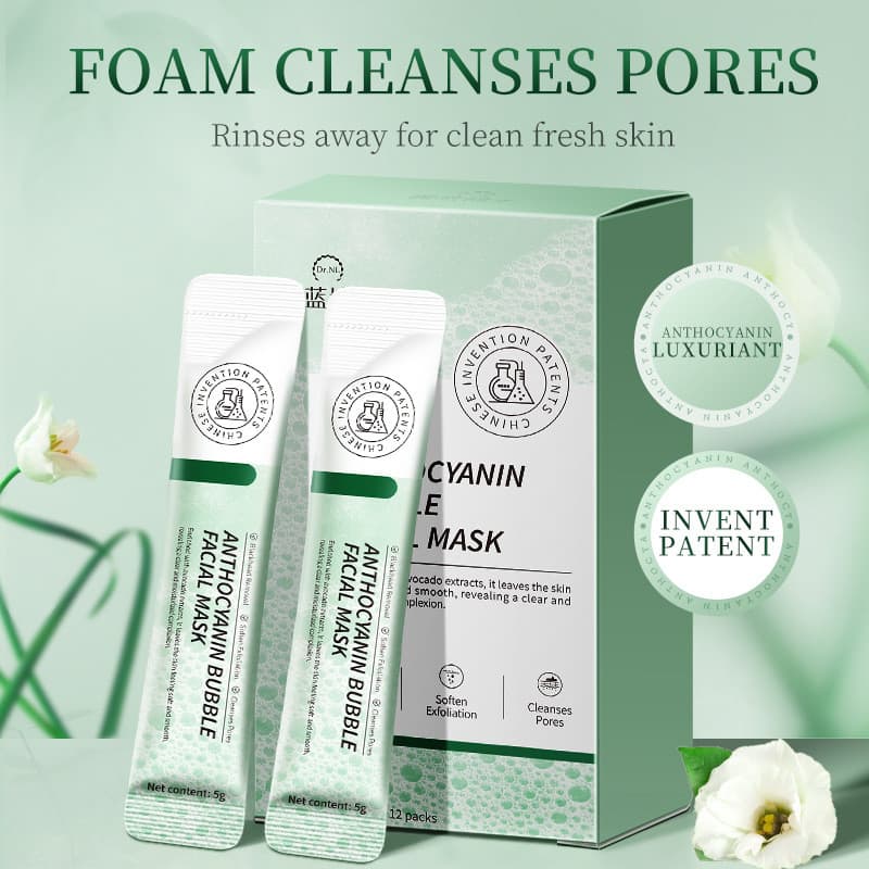 Produto Mais Vendido : Dr . Máscara De Bolha De Antocianina De Nalan-Limpa Poros , Cravos E acne-facial De Aplicação