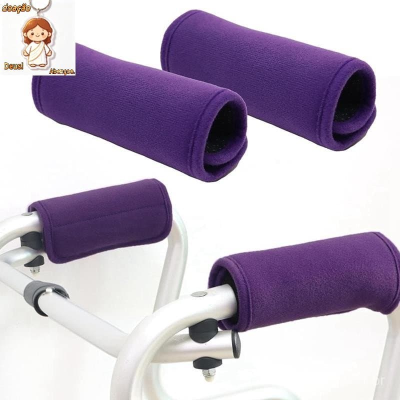 Almofadas Confortáveis Para Aperto De Mão Walker , Pacote Com 2 , Alças De Andador De Cadeira De Rodas