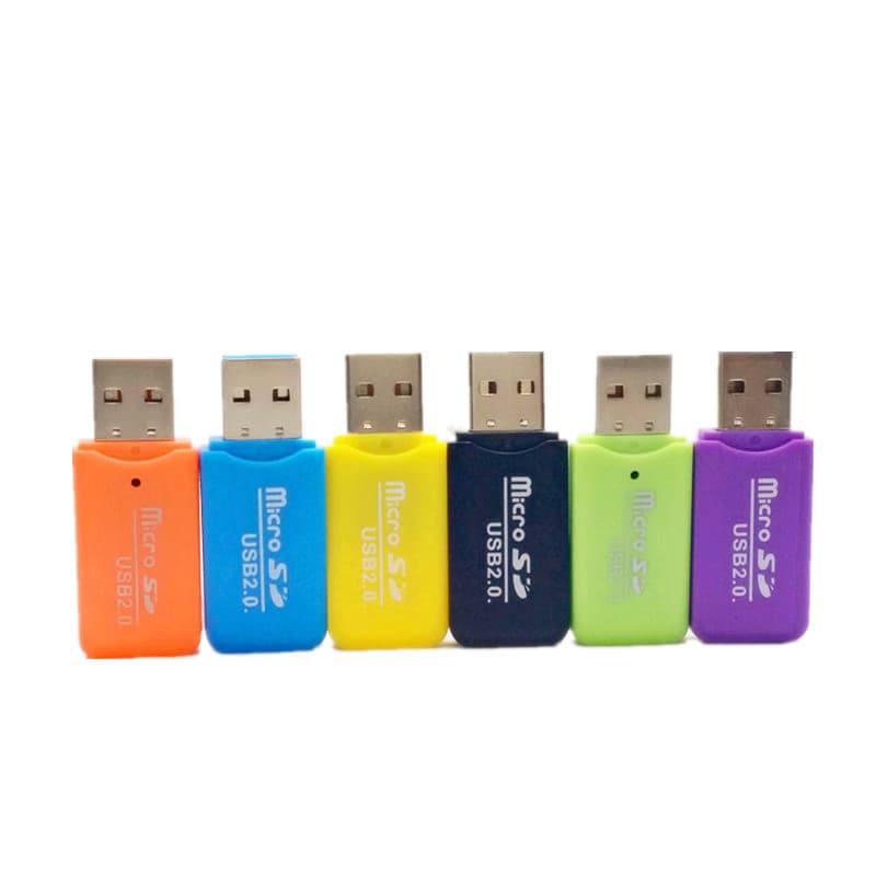 Vendas diretas da fábrica leitor de cartão legal Mini leitor de cartão TF de alta velocidade USB2.0 leitor de cartão de