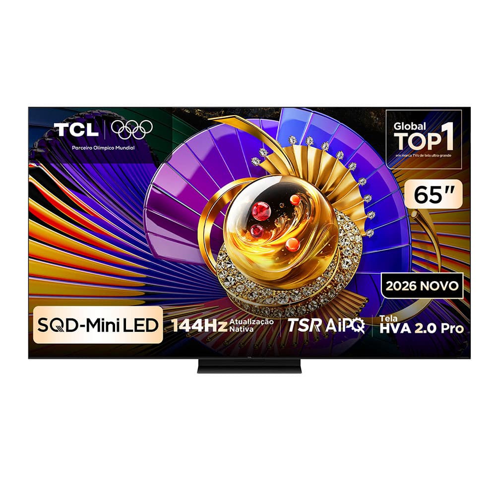 Smart TV TCL 65 Polegadas SQD-Mini LED 4K C7L WiFi Bluetooth Google TV HDR10+ Ultra Slim 65C7L