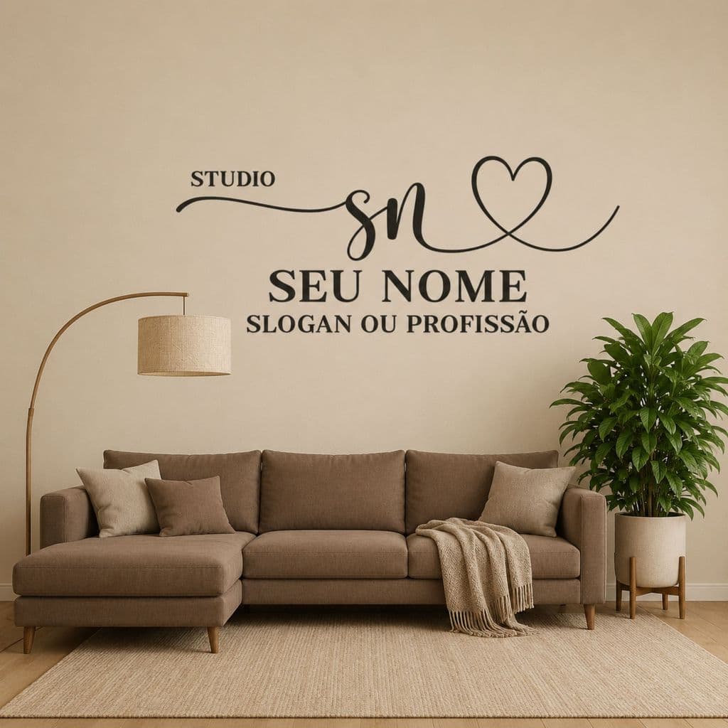 ✨ ADESIVO PARA ESTABELECIMENTOS COM NOME PERSONALIZADO ❤ SALÃO UNHAS CÍLIOS SOBRANCELHAS NAIL 💅 LASH DESIGNER