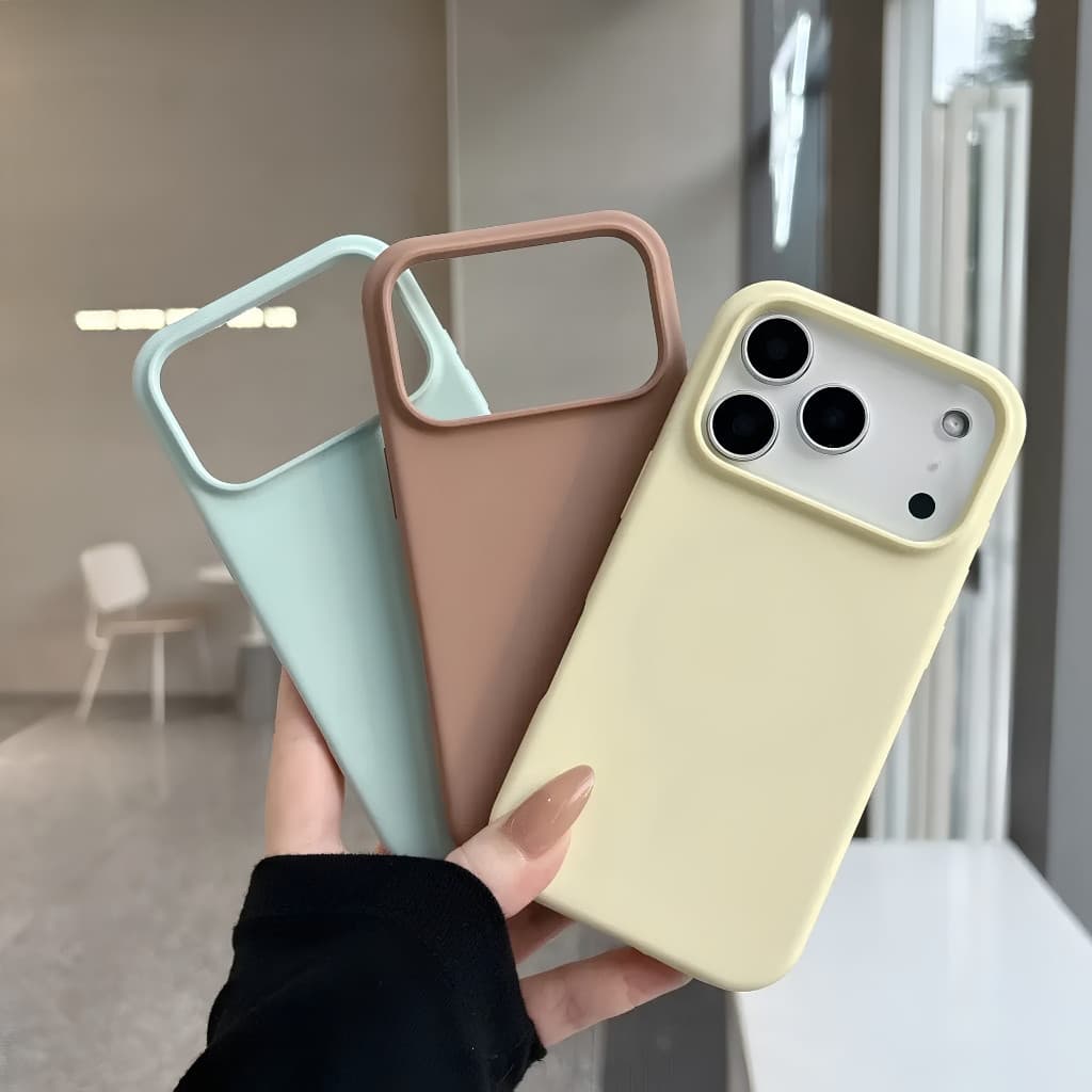 Capa de Silicone Aveludada Para iPhone 17Pro e 17 Pro max Premium Capinha Pro Max altas cores lindas