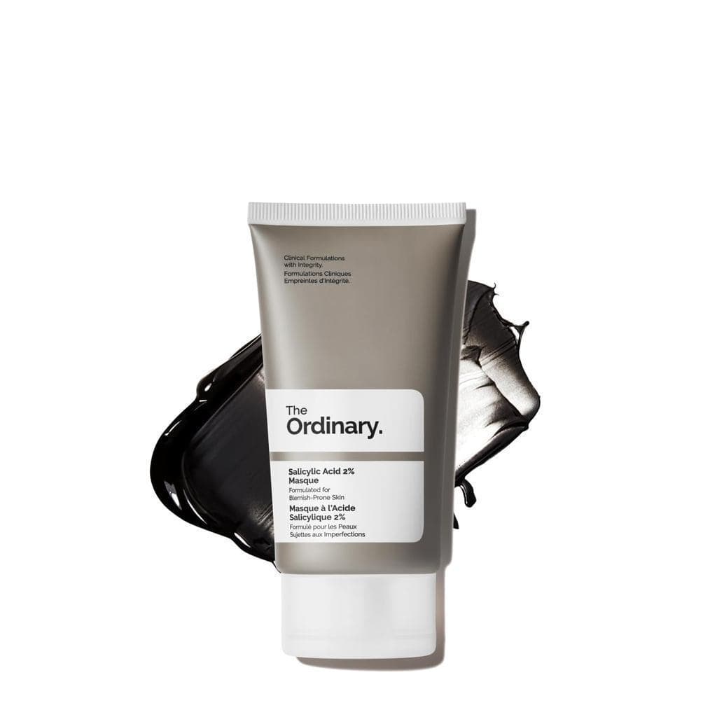 Máscara The Ordinary com Ácido Salicílico 2%, Máscara Purificante de Carvão e Argila, adequada para pele com tendência à