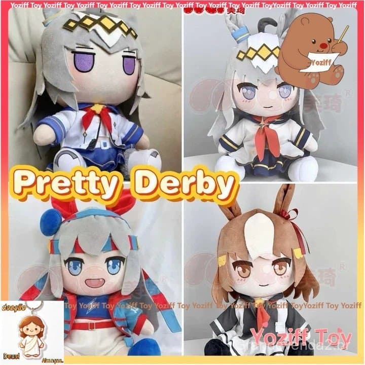 Oguri Cap Umamusume : Pretty Derby Atributos Boneca De Pelúcia Corpo Sentado Postura Figura Travesseiro Mascote Desenhos