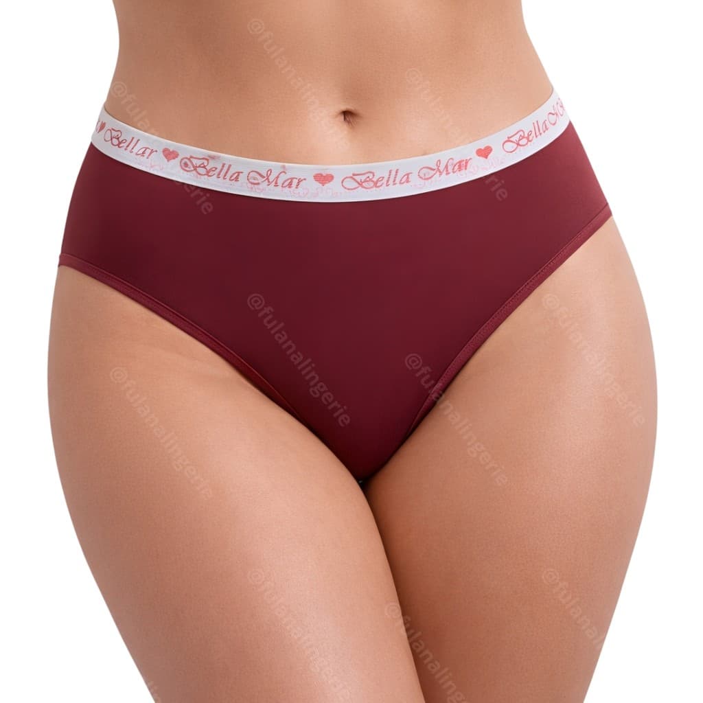 Kit 4 ou 8 Calcinha Algodão Cotton Cós Alto Tanga Conforto - Julia