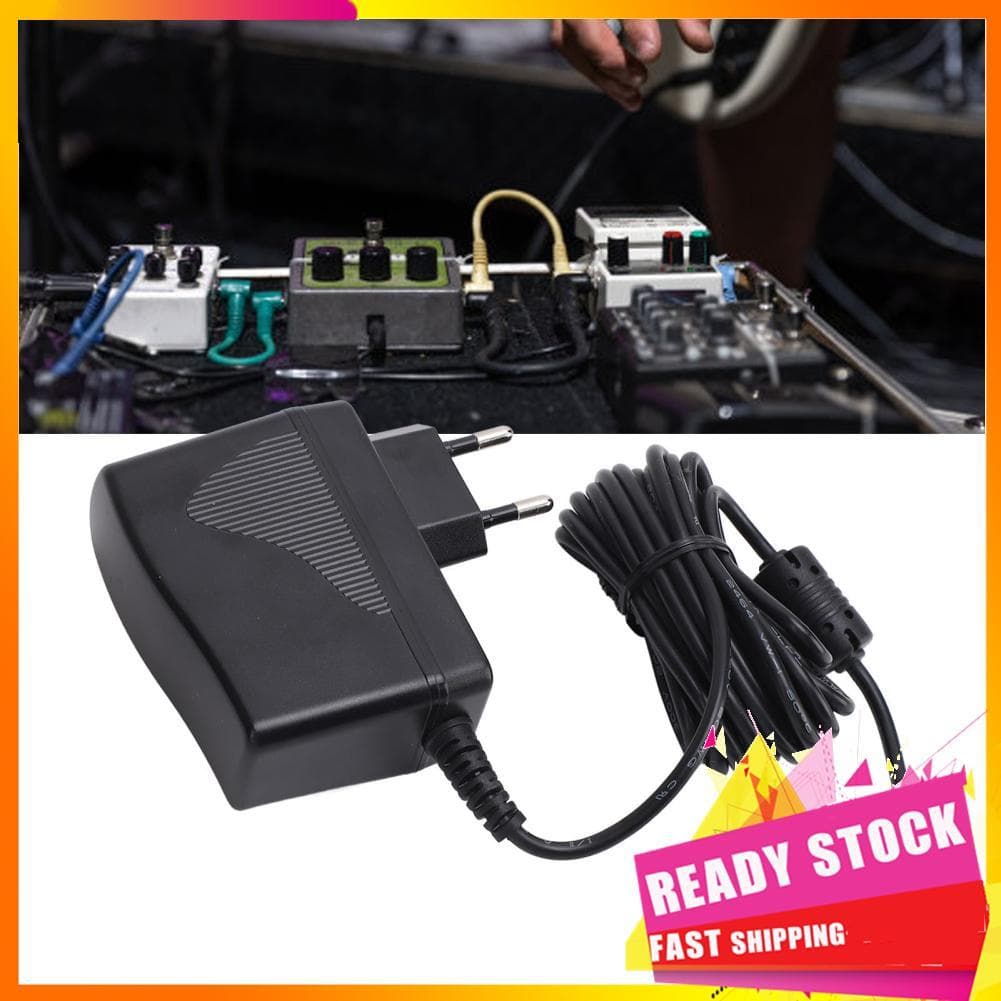 Gfgfgfgg Adaptador de alimentação para pedal de guitarra DC9V 2A Fonte de efeito com filtragem múltipla de ruído