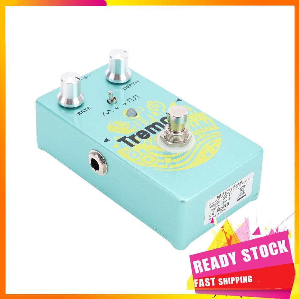 Gfgfgfgg Efeitos de guitarra com pedal Tremolo Luqeeg Circuito totalmente analógico com comutação de modo versátil