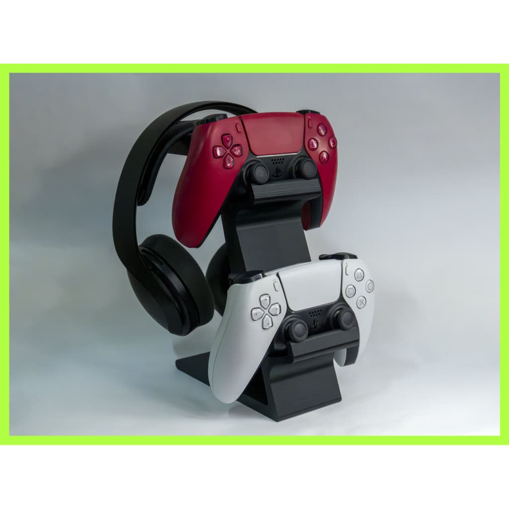 Suporte de Mesa para Controle e Headset Gamer Organizador Setup 3D - Cor Sortida