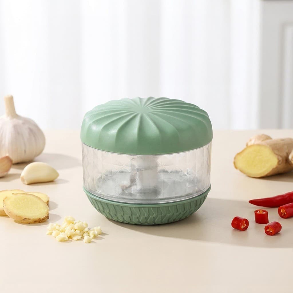 Picador De Alho Manual Multifuncional E Triturador De Gengibre Alimentos Com Lâminas De Aço Inoxidável De Qualidade Alim