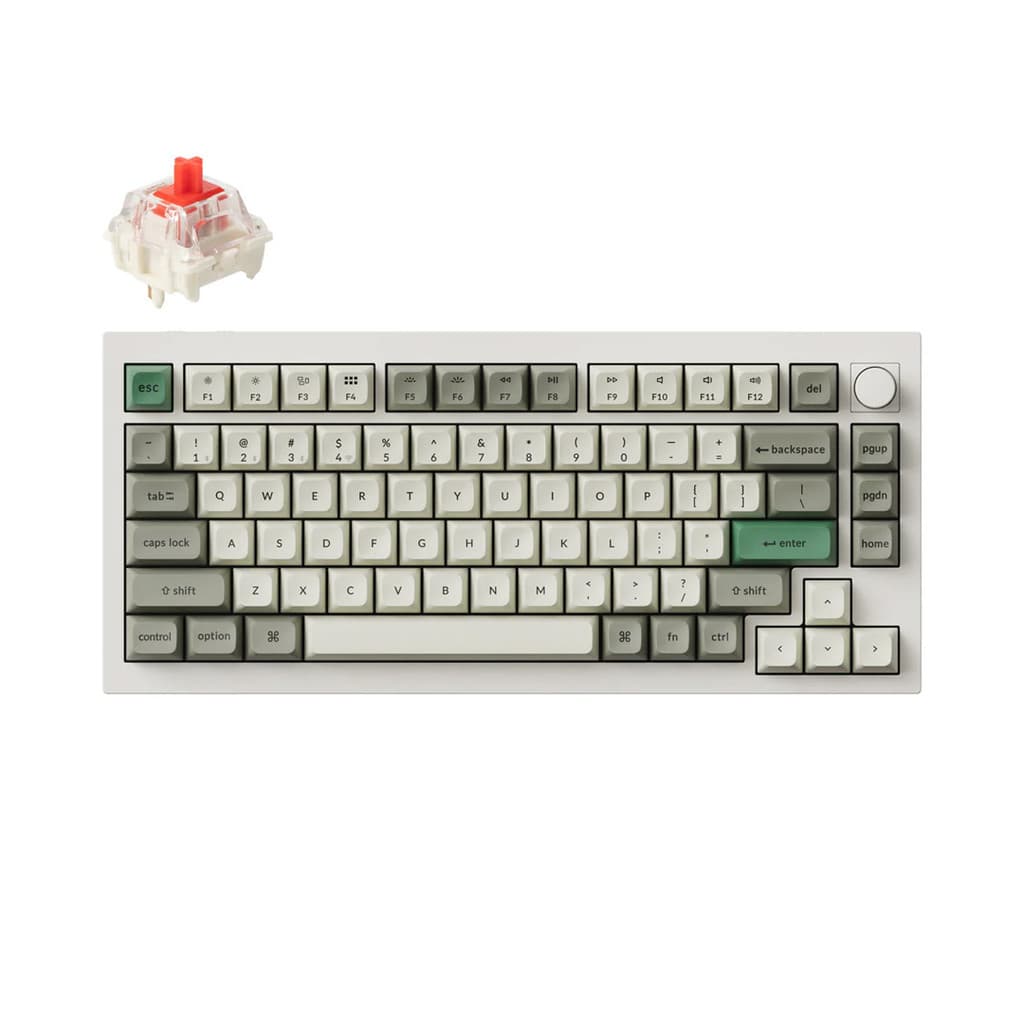 Keychron Q1 Max Teclado Mecânico Personalizado Sem Fio RGB Alumínio Completo Hot-Swappable