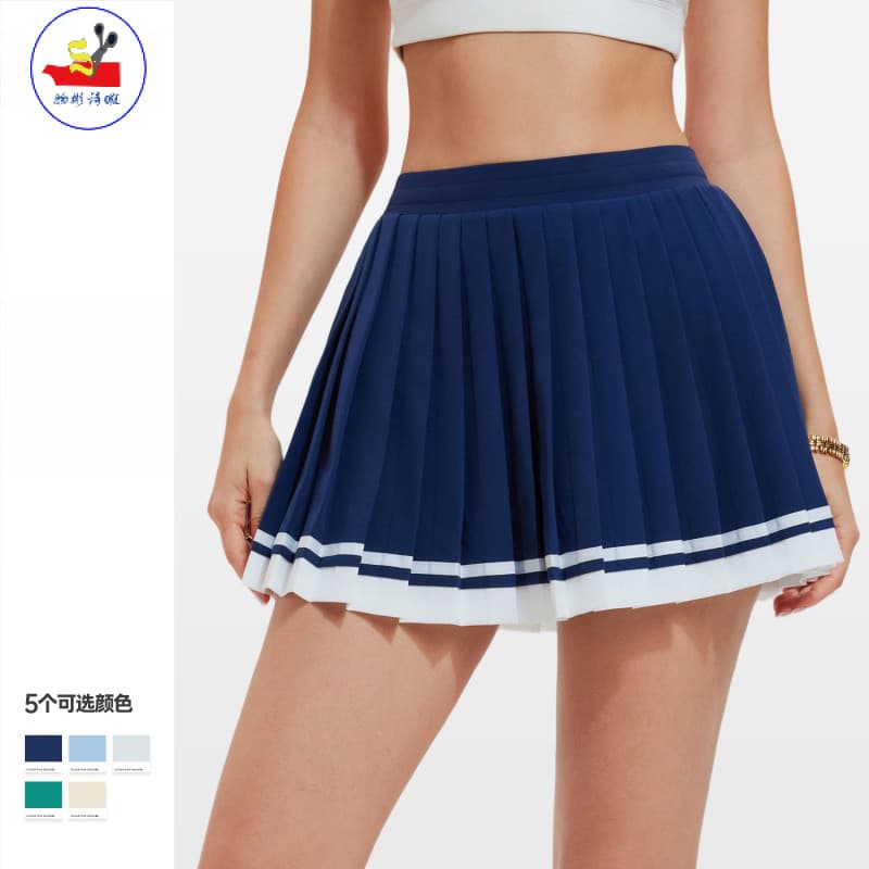 WSX Forro Shorts Esportes Tênis Saia Verão Novo Estilo Saia de Yoga Mulheres Anti-reflexo Falso Duas Peças Fitness Saia