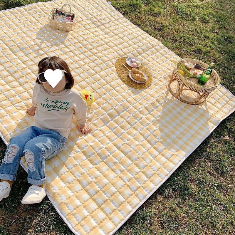 Tapete de piquenique engrossado ao ar livre piquenique acampamento praia tenda tapete à prova dwaterproof água Ping este