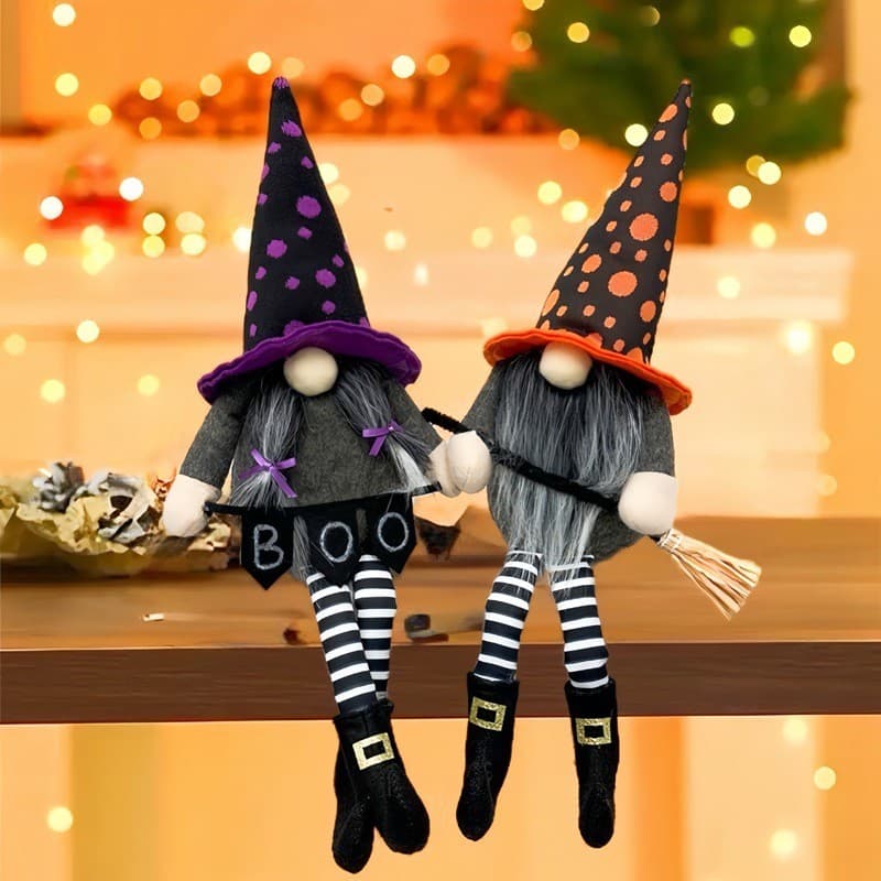 Decoração Halloween Gnomo Pernas Longas Sem Rosto Boneco Enfeite Criativo Presente