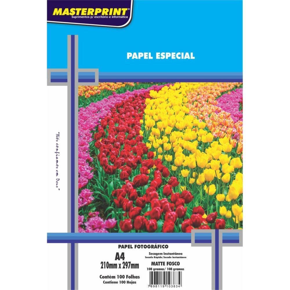 Papel Fotografico INKJET A4 Matte 108G