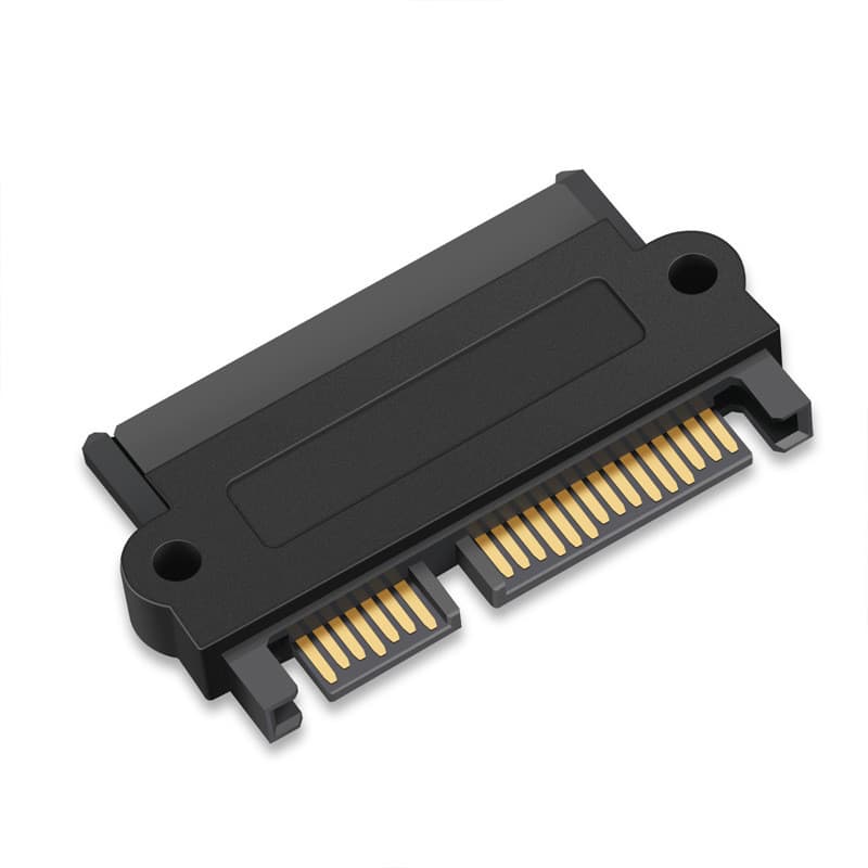 Adaptador de conector de disco rígido SFF-8482 SAS de 22 pinos para 7+15 SATA
