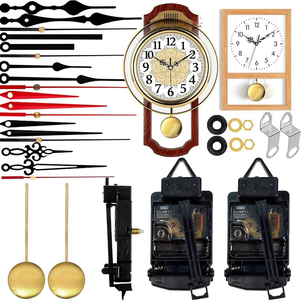 Mecanismo de Movimento de Relógio de Quartzo de Alto Torque, Kit de Substituição para Relógio com Pêndulos e Pares de Po