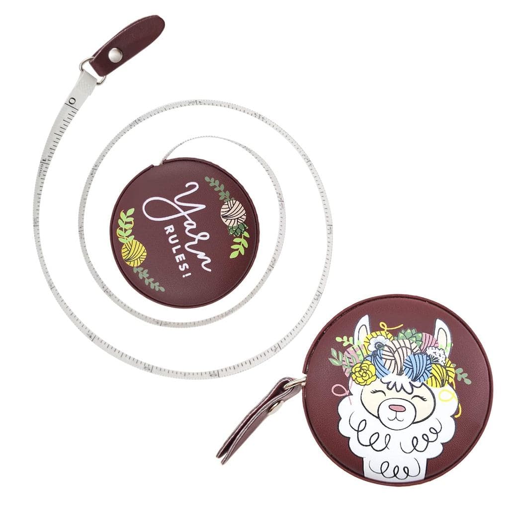 2 Fitas Métricas Retráteis Portáteis para Costura e Medição Corporal, com Estojo de Couro, 150cm/60 polegadas, Escala Du